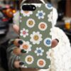 Çiçekli Smile Tasarımlı Silikon Telefon Kılıfı