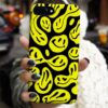 Sarı Smile Retro Tasarımlı Silikon Telefon Kılıfı