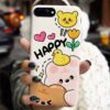 Happy Smile Animals Tasarımlı Silikon Telefon Kılıfı
