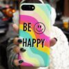 Be Happy Smile Tasarımlı Silikon Telefon Kılıfı