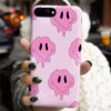 Pembe Akışkan Smile Tasarımlı Silikon Telefon Kılıfı