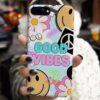 Good Vibes Smile Tasarımlı Silikon Telefon Kılıfı