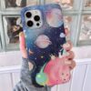 Gezegendeki Kedi Tasarımlı Silikon Telefon Kılıfı