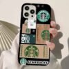 Starbucks Coffee Sticker Tasarımlı Silikon Telefon Kılıfı