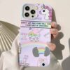 Unicorn Sticker Tasarımlı Silikon Telefon Kılıfı