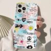 Happy Funny Sticker Tasarımlı Silikon Telefon Kılıfı