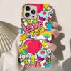 Love You Sticker Tasarımlı Silikon Telefon KılıfIı