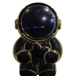 Siyah Astronot Yıldızlı Telefon Kılıfı Standı