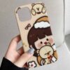 Sweet Gril Teddy Tasarımlı Silikon Telefon Kılıfı