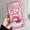Love You Pink Teddy Tasarımlı Silikon Telefon Kılıfı