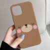 Uyuyan Teddy Tasarımlı Silikon Telefon Kılıfı