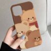 Tatlı Ayıcıklar Tasarımlı Silikon Telefon Kılıfı