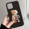 Teddy Skeleton Tasarımlı Silikon Telefon Kılıfı