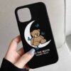 Moon Teddy Tasarımlı Silikon Telefon Kılıfı