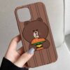 Hamburger Teddy Tasarımlı Silikon Telefon Kılıfı