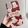 Lucky Bear Tasarımlı Silikon Telefon Kılıfı