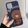 Brown Teddy Tasarımlı Silikon Telefon Kılıfı
