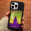 Galata Poster Tasarımlı Silikon Telefon Kılıfı