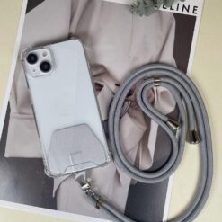 Alternative view of Gri Telefon Boyun Askısı