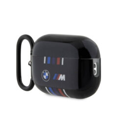 Alternative view of Apple Airpods Pro 2 Kılıf BMW Orjinal Lisanslı Çoklu Renkli Çizgili Çift IMD Baskı Logolu Kapak