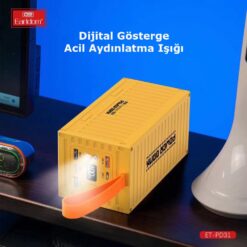 Alternative view of Earldom PD31 60.000 mAh 22.5W Konteyner Görünümlü Dijital Göstergeli PD Hızlı Şarj Powerbank