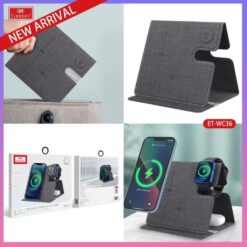 Alternative view of WC36 3in1 15W Magsafe Masaüstü Kablosuz Şarj Standı