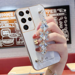 Zirkon Taşlı Zincirli Parlak Kılıf