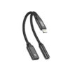 Go Des GD-UC076 3.5mm Jack Girişli Lightning 2in1 Şarj ve Ses Kablosu