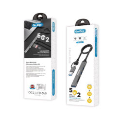 Alternative view of Go Des GD-UC707 USB3.0 + USB2.0 + SD/TF Bağlantılı Type-C USB-A 5in2 Hub