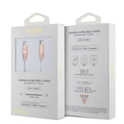 Alternative view of Guess Orjinal Lisanslı 4G ve Yazı Logolu Aydınlatmalı Kablo Ucu Hızlı Şarj Özellikli Type-C To Type-C PD Kablo 3A 1.5m