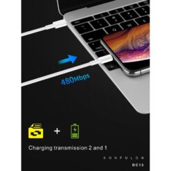 Alternative view of Konfulon DC13 1M 20W Type-C to Lightning Kablo iphone Uyumlu