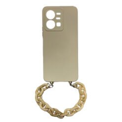 Bilek Geçmeli Krem Rengi Telefon Zinciri