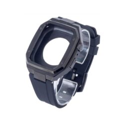 Apple Watch 45mm KR402 Metal Kasa Silikon Kordon