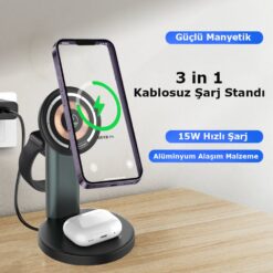 Alternative view of Newface S36-A 3in1 Kablosuz Şarj Masaüstü Set