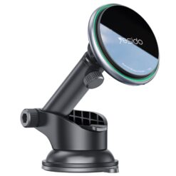 Yesido C132 15W Kablosuz Şarjlı Mıknatıslı Yapışkanlı Ayarlanabilir Magsafe Araç Tutu