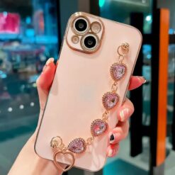 Bilek Geçmeli Zincirli Silikon Telefon Kılıfı