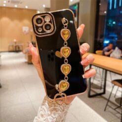 Bilek Geçmeli Zincirli Silikon Telefon Kılıfı