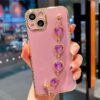 Bilek Geçmeli Zincirli Silikon Telefon Kılıfı