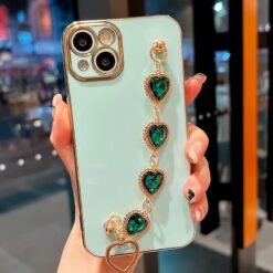 Bilek Geçmeli Zincirli Silikon Telefon Kılıfı