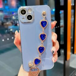 Bilek Geçmeli Zincirli Silikon Telefon Kılıfı