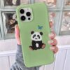 Oturan Panda Baskılı Telefon Kılıfı