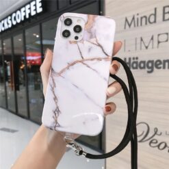 Boyun Askılı Zincirli Silikon Telefon Kılıfı