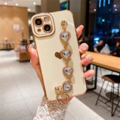 Bilek Geçmeli Zincirli Silikon Telefon Kılıfı