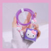 Mor Hello Kitty Şarj&Kablo Koruyucu 5'li Set