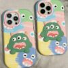 Cute Monster Kabartma Silikon Telefon Kılıfı