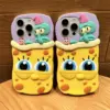 Cute Sünger Bob Silikon Telefon Kılıfı