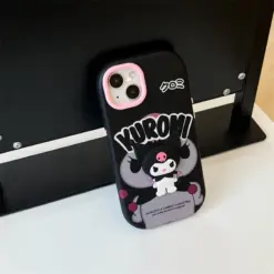 Kuromi Kabartma Silikon Telefon Kılıfı
