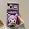 Popsocketli Kuromi Kabartma Silikon Telefon Kılıfı