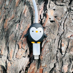 Sevimli Penguen Kablo Ucu Koruyucu