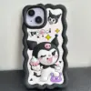 Siyah Kuromi 3D Silikon Telefon Kılıfı